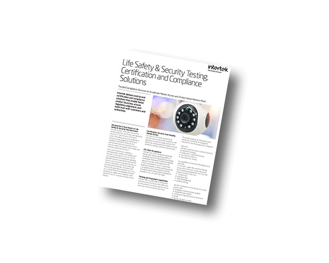 Life Safety and Security Testing Certification and Compliance Solutions | Fact Sheet