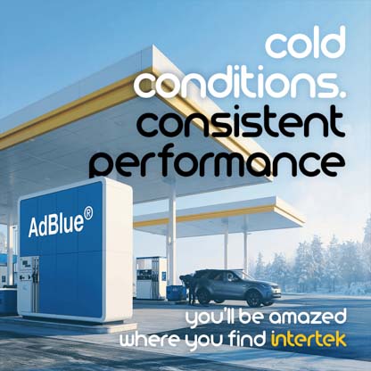 A fueling station with an AdBlue diesel fuel management system